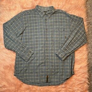 Timberland Men’s Blue Button Long Sleeve‎ Size XL